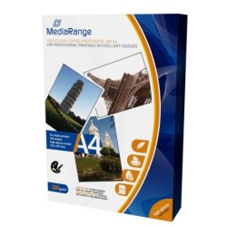 MediaRange Fotopapier 210x297mm wei&szlig; Hochglanz 100 Blatt 220g