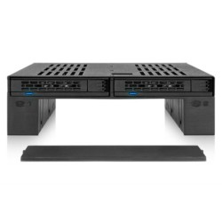 ICY DOCK Mobile Rack 2,5/3,5&#039;&#039; SATA ICY DOCK MB322SP-B,Alu,BLACK,2x 2