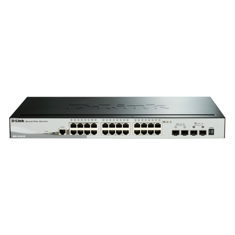 D-Link Switch Gestionado 20 Puertos Giga PoE + 4 Puertos 2.5G PoE + 2