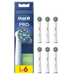 Oral-B Aufsteckb&uuml;rsten CrossAction Pro 6er *wei&szlig;*