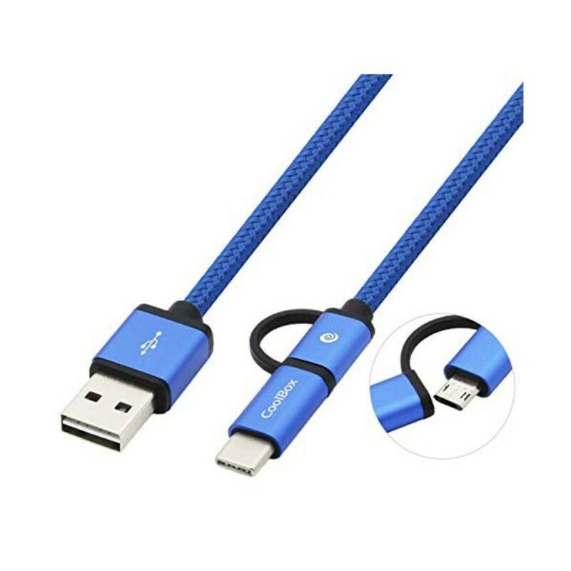 Coolbox Cable MULTIUSB MICRO/C Azul