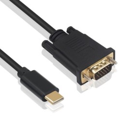 Ewent Cable Conversi&oacute;n USB-C / VGA, 1,8m