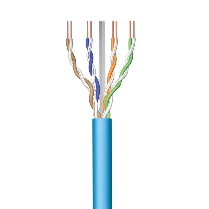 Ewent Bobina Cable Red CAT6A U/UTP,LSZH,100m