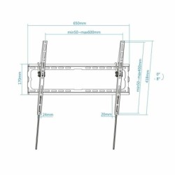 Tooq Soporte pared LP1081T-B incl pantallas 37-80&quot;