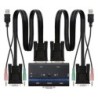 Nanocable KVM Switch VGA USB 1u-2PC+Cable