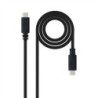 Nanocable Cable USB 2.0 3A USB-C M/M Negro 2 m