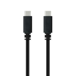 Nanocable Cable USB 2.0 3A USB-C M/M Negro 2 m