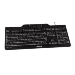 Cherry Teclado+lector chip integrado (DNIe) Negro