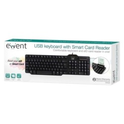 Ewent Teclado USB Con Lector DNI incorporado