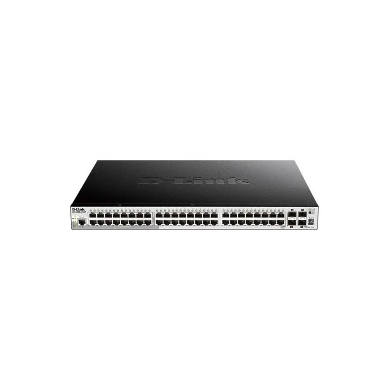 D-Link Switch Gestionado 48 Puertos Gigabit PoE + 4 Puertos 10G SFP+