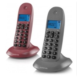 MOTOROLA C1002 LB+ Telefono DECT DUO Gris-Granate