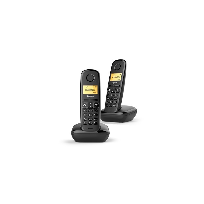 Gigaset A270 Inal&aacute;mbrico DECT Duo Negro