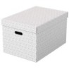 Esselte Pack de 3 Cajas Grandes de Almacenamiento con Tapa 355x305x51