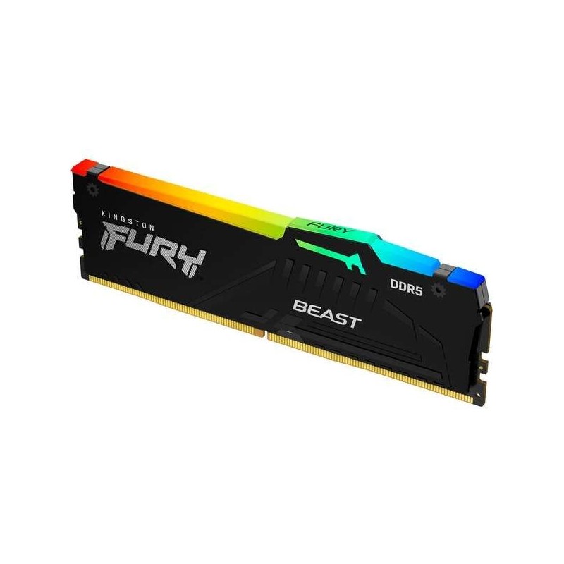 Kingston Fury Beast RGB Memoria RAM DDR5 6000MT/s 32GB 1.4V CL30 DIMM