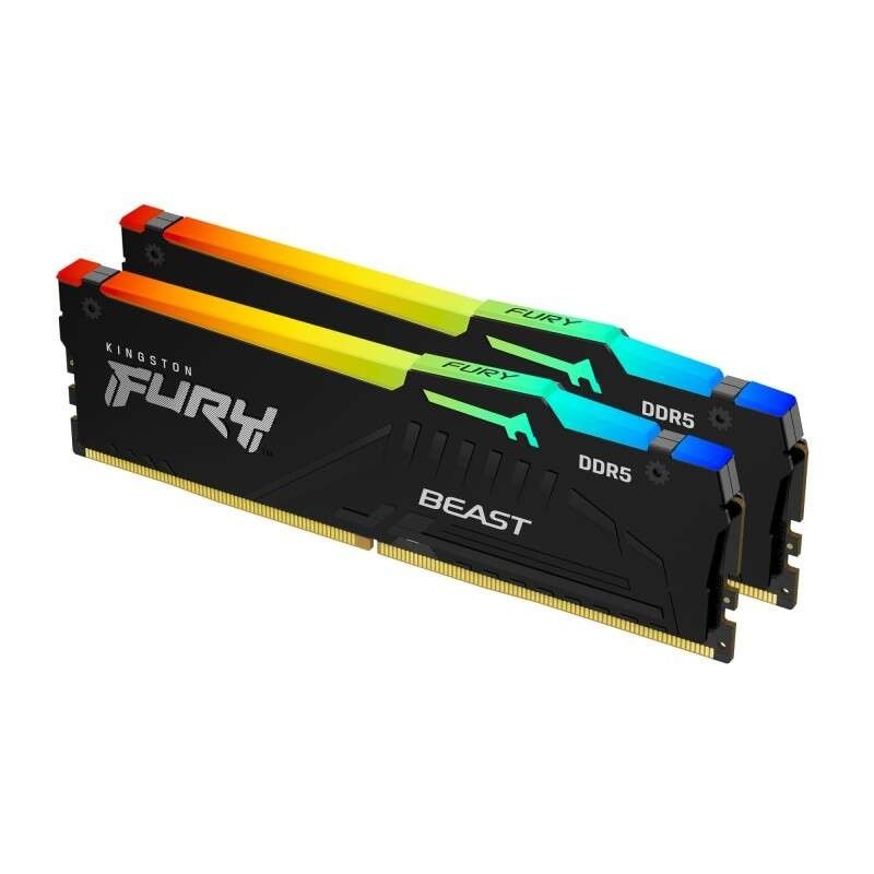 Kingston Fury Beast RGB Memoria RAM DDR5 6000MT/s 32GB (2x16GB) CL30 