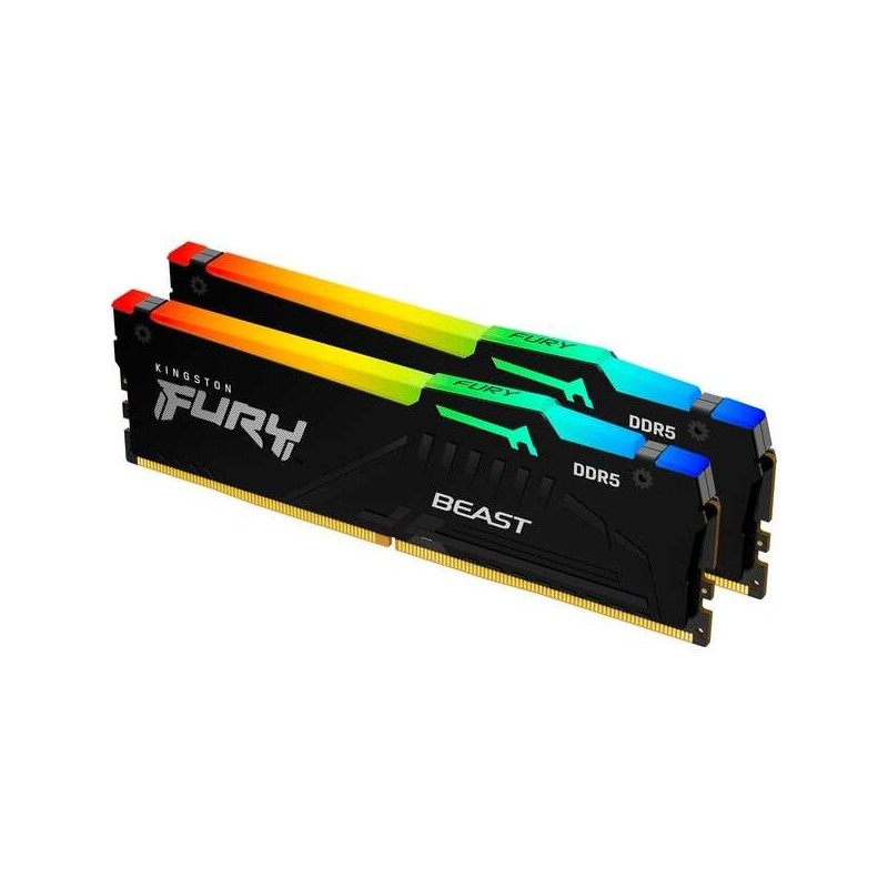 Kingston Fury Beast RGB Expo Memoria RAM DDR5 6000MT/s 32GB (2x16GB) 