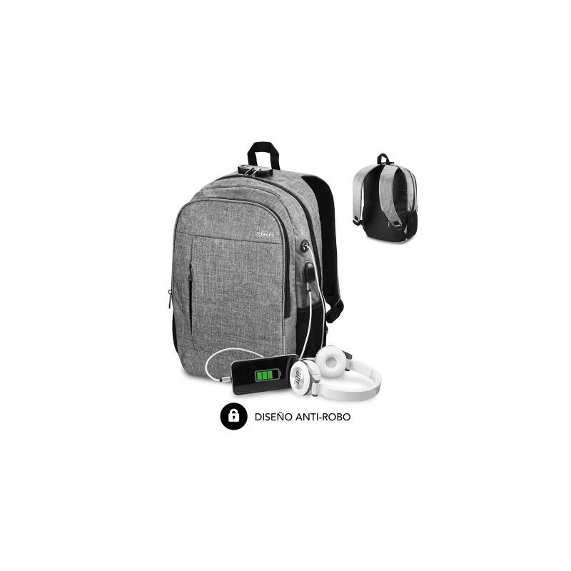 Subblim Mochila Urban Lock System - para Portatiles de hasta 16&quot; - Bl