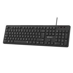 Subblim Teclado Business Slim Silencioso con Cable USB - Dise&ntilde;o Ergo