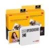 KODAK MINI 3 RETRO P300RW60 INSTANT PHOTO PRINTER BUNDLE 3X3 WHITE