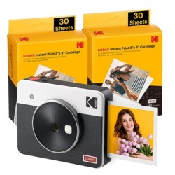 KODAK MINI SHOT 3 RETRO C300RW60 PORTABLE INSTANT CAMERA AND PHOTO PR