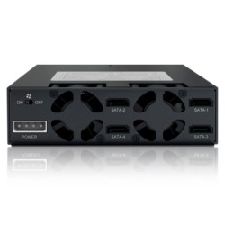 IcyDock ToughArmor MB994SP-4SB-1 - Rugged Full Metal 4 Bay 2.5&quot; SATA 