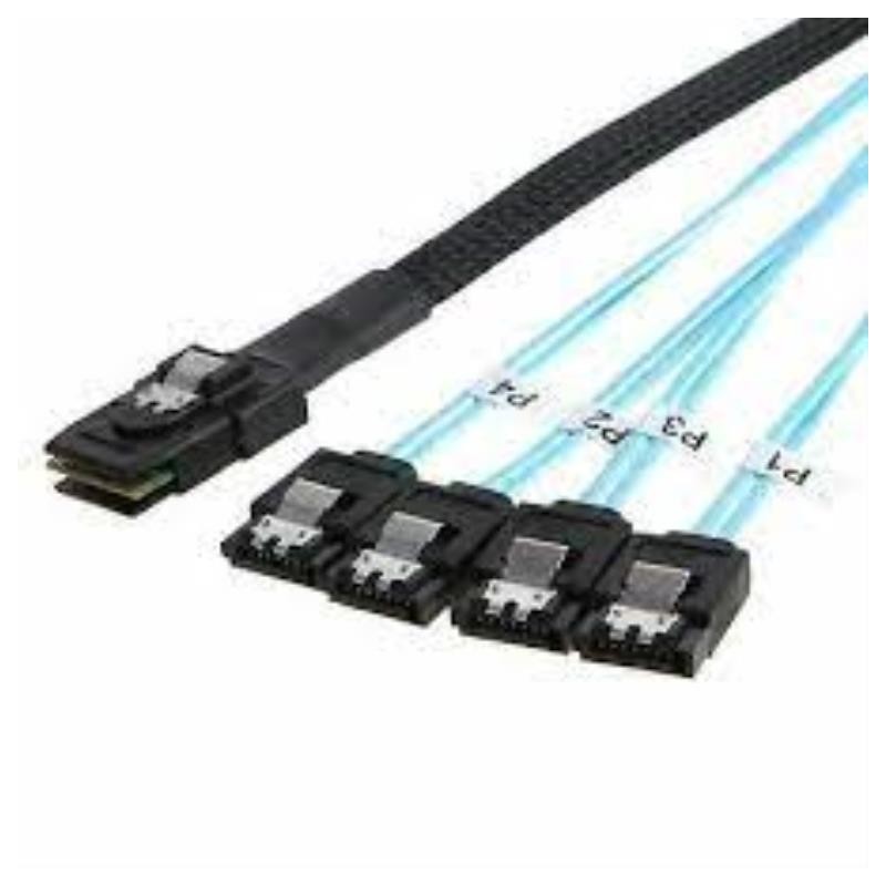 Cable mini-SAS SFF-8087 / 4 X SATA 7 pins