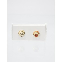 Outlet Panel 2xRCA Audio