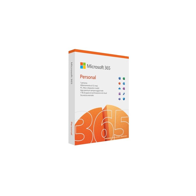 MICROSOFT 365 Personal Italian EuroZone Subscr 1YR Medialess P10 1 ut