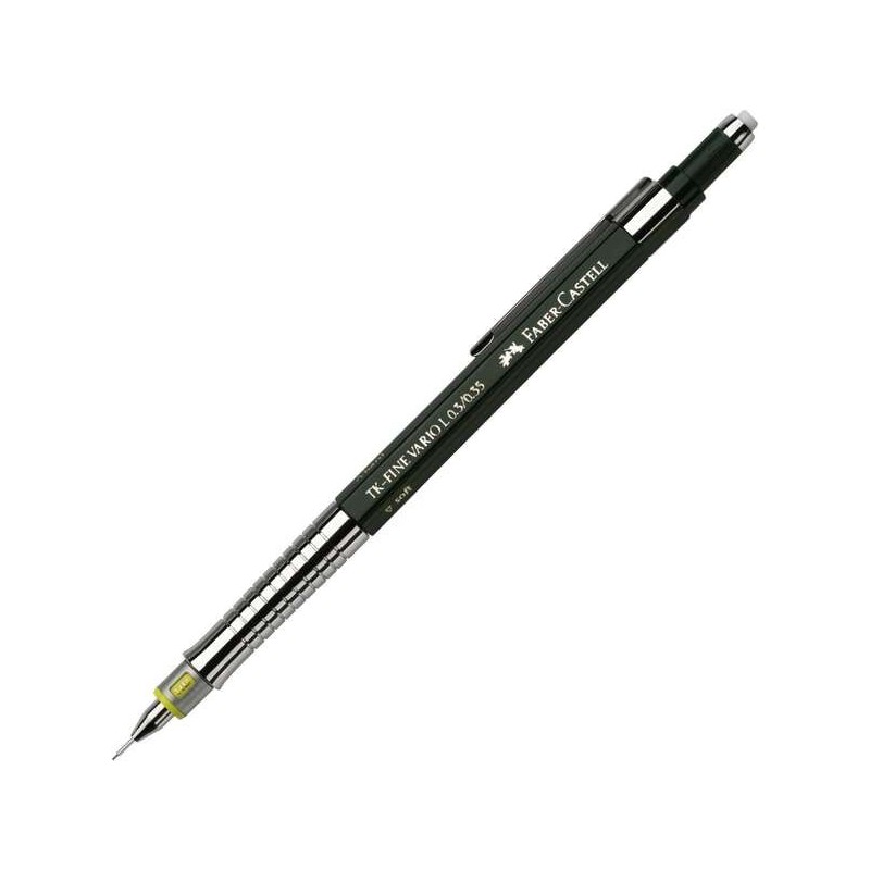 Faber-Castell TK-Fine Vario L Portaminas HB 0.35mm - Con Goma de Borr