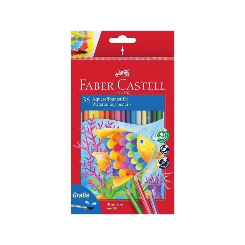 Faber-Castell Classic Colour Acuarelable Pack de 36 Lapices de Colore