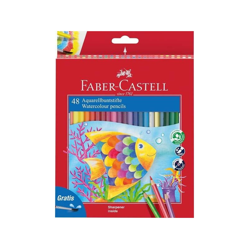 Faber-Castell Classic Colour Acuarelable Pack de 48 Lapices de Colore