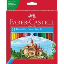 Faber-Castell Classic Colour Pack de 24 Lapices de Colores Hexagonale