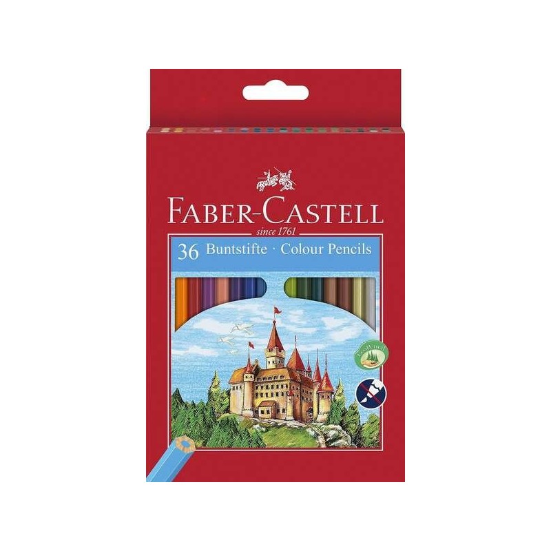 Faber-Castell Classic Colour Pack de 36 Lapices de Colores Hexagonale