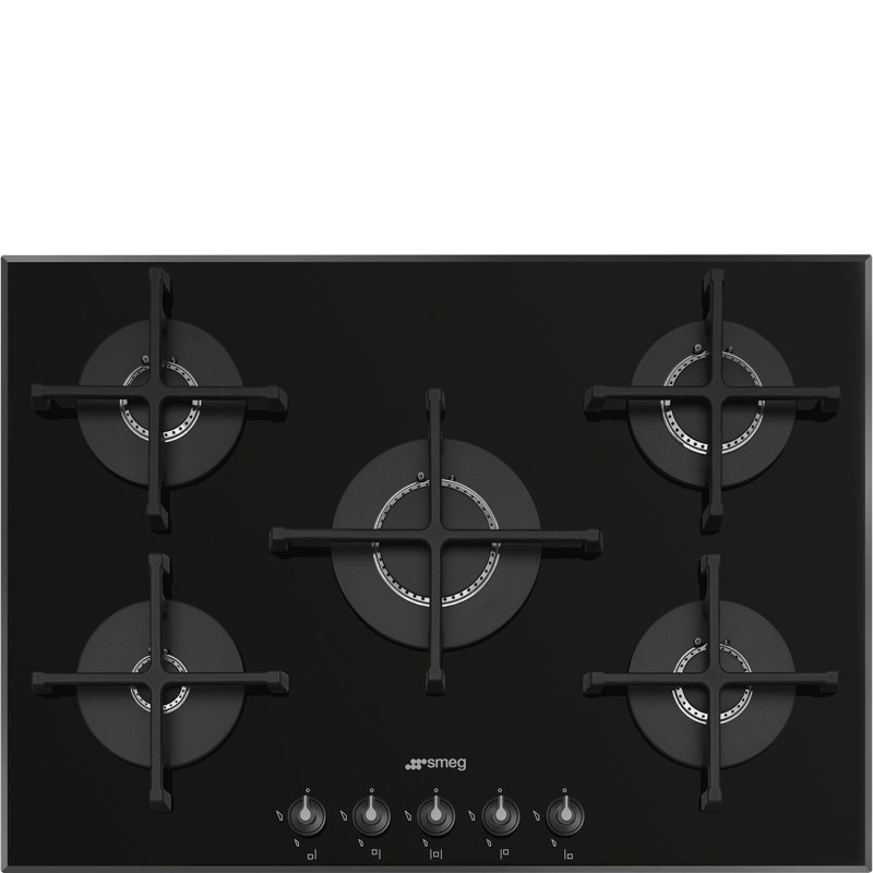 SMEG COOKTOP 5 BURNERS GAS LINEA BLACK PV175B3