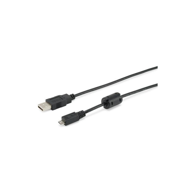 Equip 128596 cavo USB 1 m USB 2.0 USB A Micro-USB B Nero