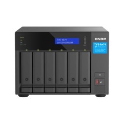 NAS assemblato QNAP Tower TVS-H674-I5-32G-24TIW 24TB (6x4TB) con HDD 