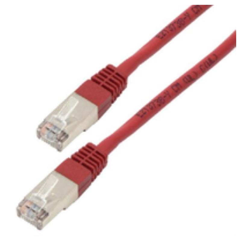 Cavo RJ45 FTP CAT7 - 50 cm termosaldato - colore rosso