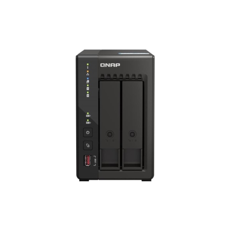 NAS assemblato QNAP Tower TS-253E-8G 12TB (2x6TB) con HDD WD Ultrastar