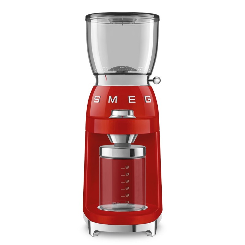 SMEG COFFEE GRINDER 50&acute;STYLE RED CGF11RDEU