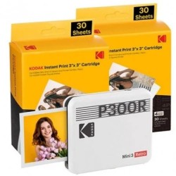 Kodak Mini 3 Retro Pack de Impresora Fotografica Portatil Bluetooth +