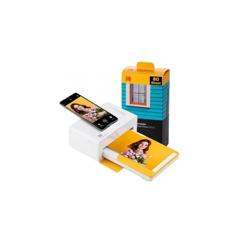 Kodak Dock Plus Pack de Impresora Fotografica Portatil Bluetooth + 80