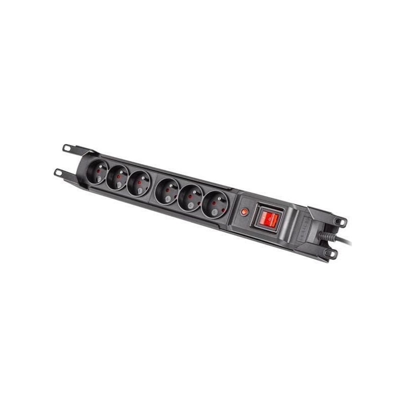 Armac M6 Rack 19&quot; | Presa multipla | sistema anti-sovratensione, 6 pr