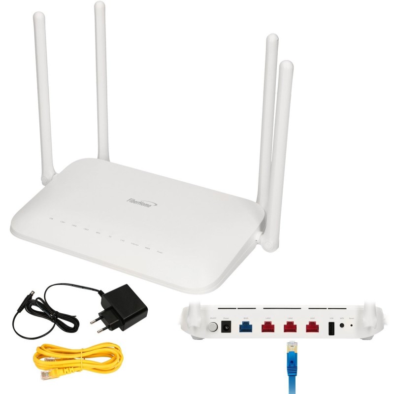 Fiberhome SR1041K | Router | Mesh, VPN, VLAN, WiFI6, AX1500, Dual Ban