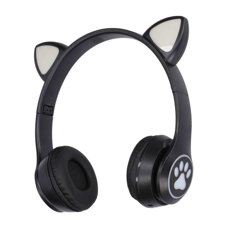 EXTRALINK KIDS CAT EARS WIRELESS HEADPHONES BLACK