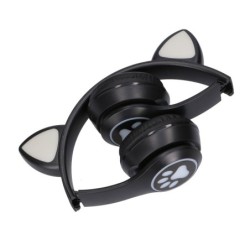 EXTRALINK KIDS CAT EARS WIRELESS HEADPHONES BLACK