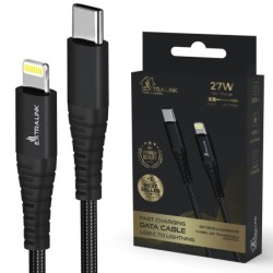 EXTRALINK SMART LIFE CABLE 27W, USB-C - LIGHTNING, FAST CHARGING, 200