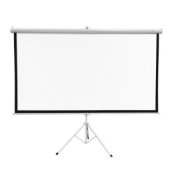 EXTRALINK PROJECTION SCREEN 100&quot; 16:9, 220x125CM WHITE PVC, SEMI-AUTO