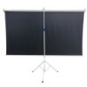 EXTRALINK PROJECTION SCREEN 100&quot; 16:9, 220x125CM WHITE PVC, SEMI-AUTO