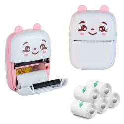 EXTRALINK EPP-001 PORTABLE MINI PRINTER PINK + PAPIER TERMICZNY SAMOP