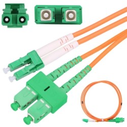 Extralink SC/APC-LC/APC | Patchcord | Multimodale, OM2, Duplex, 3mm, 